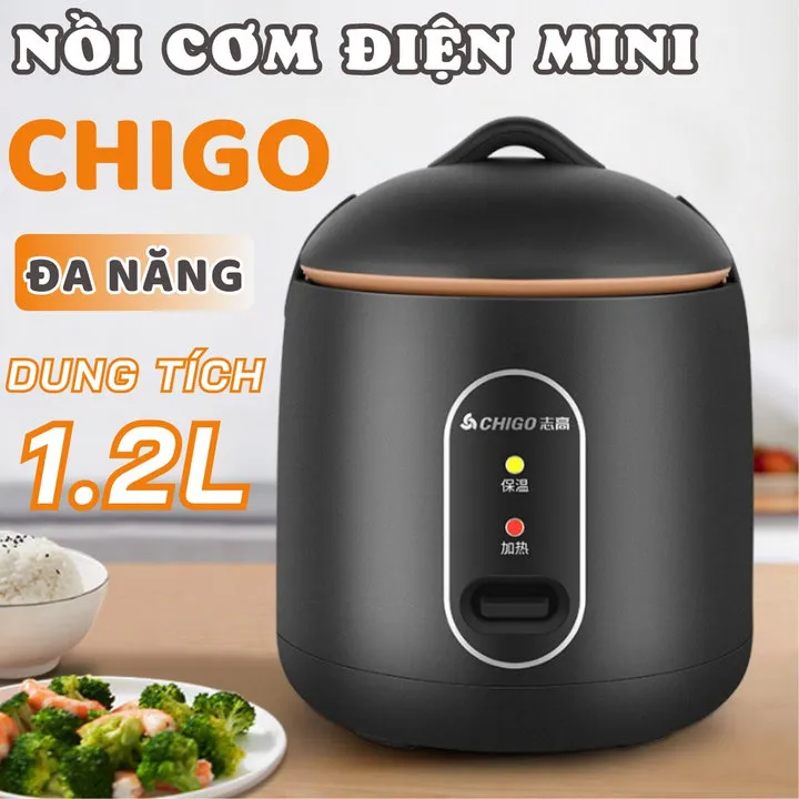 Nồi Cơm Điện Mini Chống Dính Đủ 1-2 Người Ăn