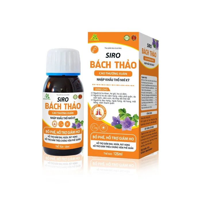 Alternative view of Siro Ho Bách Thảo Chiết Xuất Từ Cao Thường Xuân Giúp Giảm Ho, Tiêu Đờm - Dược Phẩm Aviphar