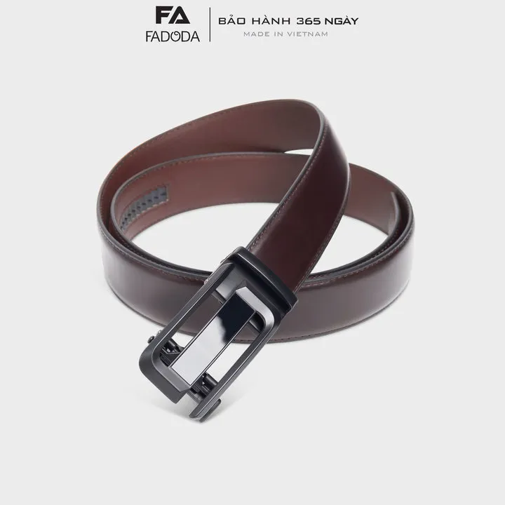 Alternative view of Thắt Lưng Nam Da Bò Thật Fadoda Fmt14 Mặt Đen Kiểu Dáng Cách Tân- Fadoda