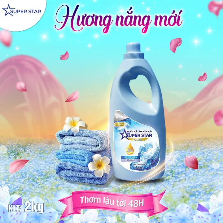 Nước Xả Làm Mềm Vải Đậm Đặc - Super Star
