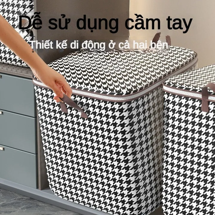 Túi Đựng Chăn, Quần Áo Kẻ Caro 100l - Gdn