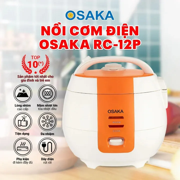 Nồi Cơm Điện Osaka Rc-12p - Lòng Nồi "niêu"