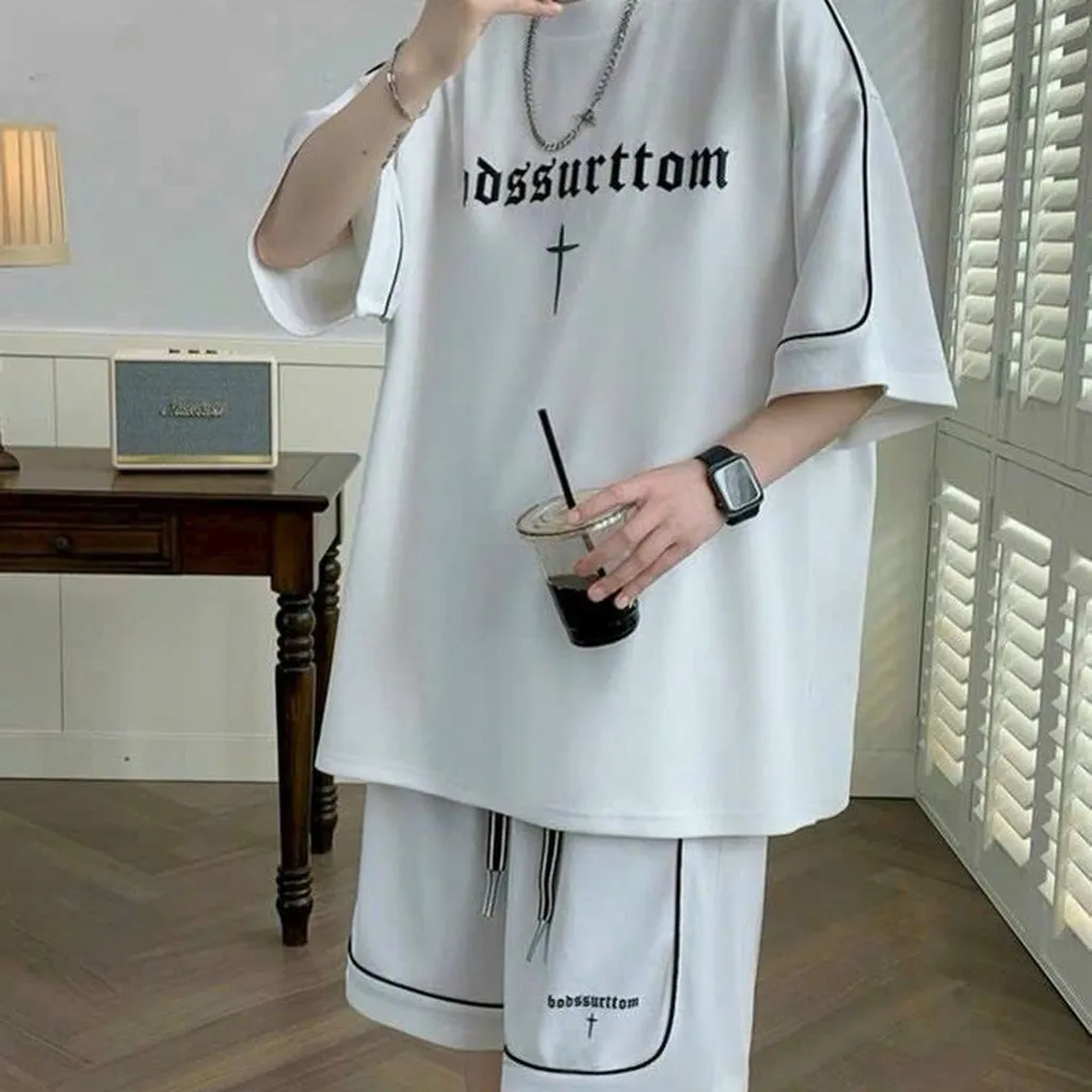 Alternative view of Bộ Quần Áo Thể Thao Nam Mùa Hè Unisex, Hình Thêu Sắc Nét, Phong Cách Cao Cấp -sht165 - Minh Hà House