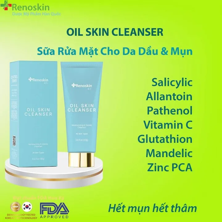 Alternative view of Sữa Rửa Mặt Dành Cho Da Dầu Oil Skin Cleanser Renoskin
