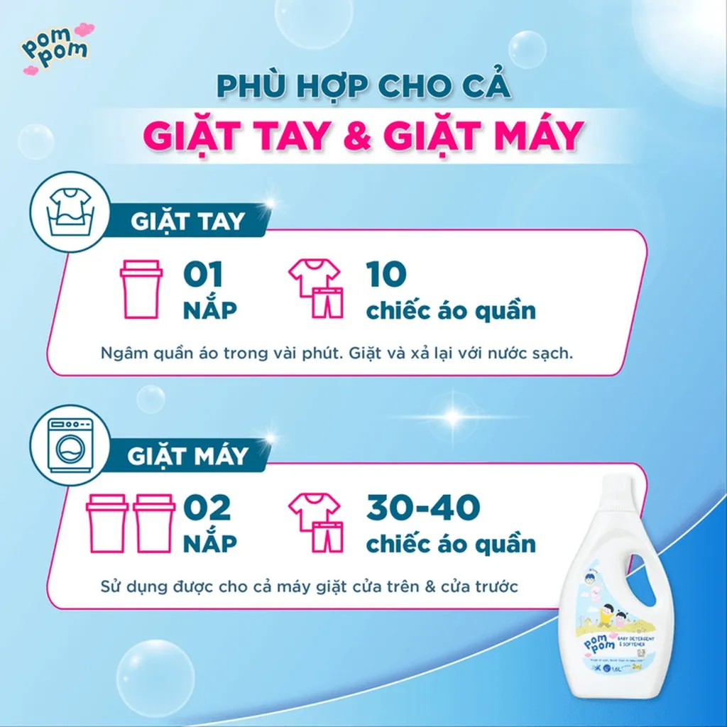 Alternative view of [combo Chai 1.6l] - Dành Cho Cả Nhà - Gel Giặt Xả 2in1"lành" - Sạch Sâu Vết Bẩn - Dưỡng Mới Vải - Lưu Hương Tích Hợp Kháng Khuẩn An Toàn Cho Đồ Lót