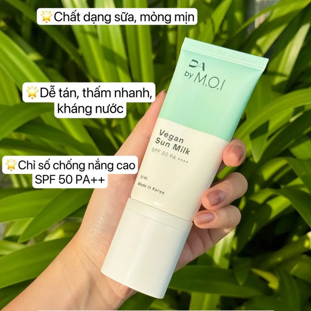 Alternative view of M.o.i-kem Chống Nắng Thuần Chay Da By M.o.i Vegan Sun Milk Spf50 Pa++++ 50ml
