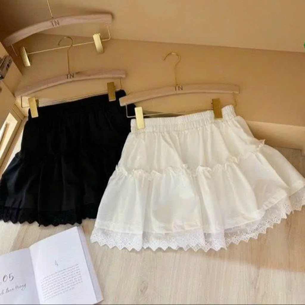 Chân Váy Bèo Viền Ren - Lê Phương Boutique