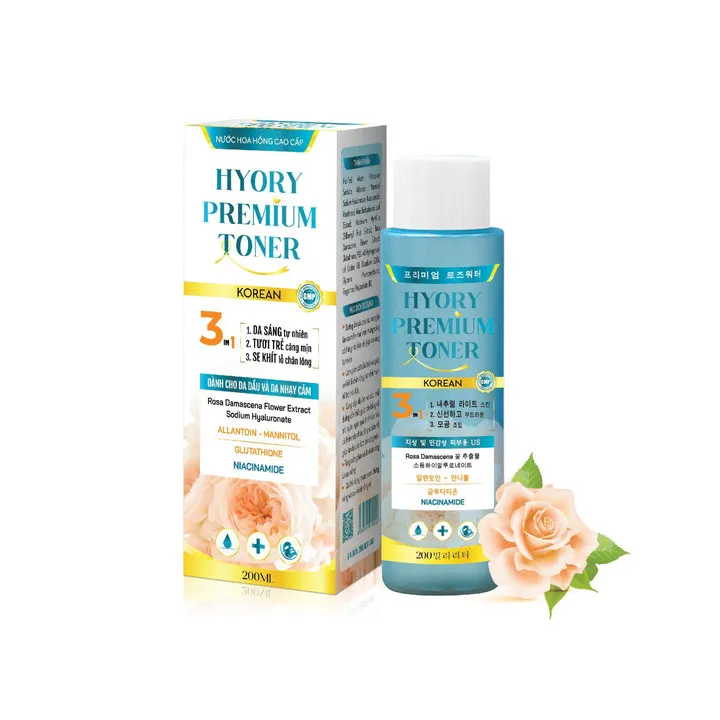 Nước Hoa Hồng Cho Da Dầu, Da Khô Và Nhạy Cảm Hyory Premium Toner Bidophar (c/200ml) - Bidopharma Usa