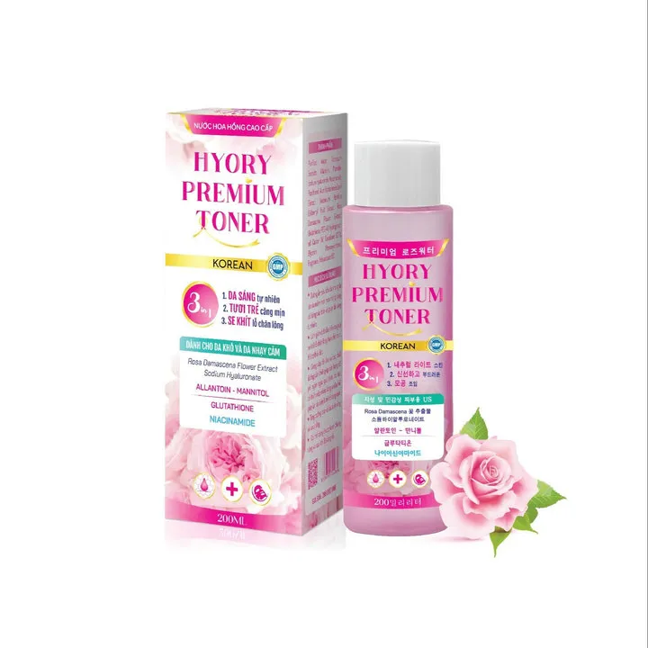 Alternative view of Nước Hoa Hồng Cho Da Dầu, Da Khô Và Nhạy Cảm Hyory Premium Toner Bidophar (c/200ml) - Bidopharma Usa