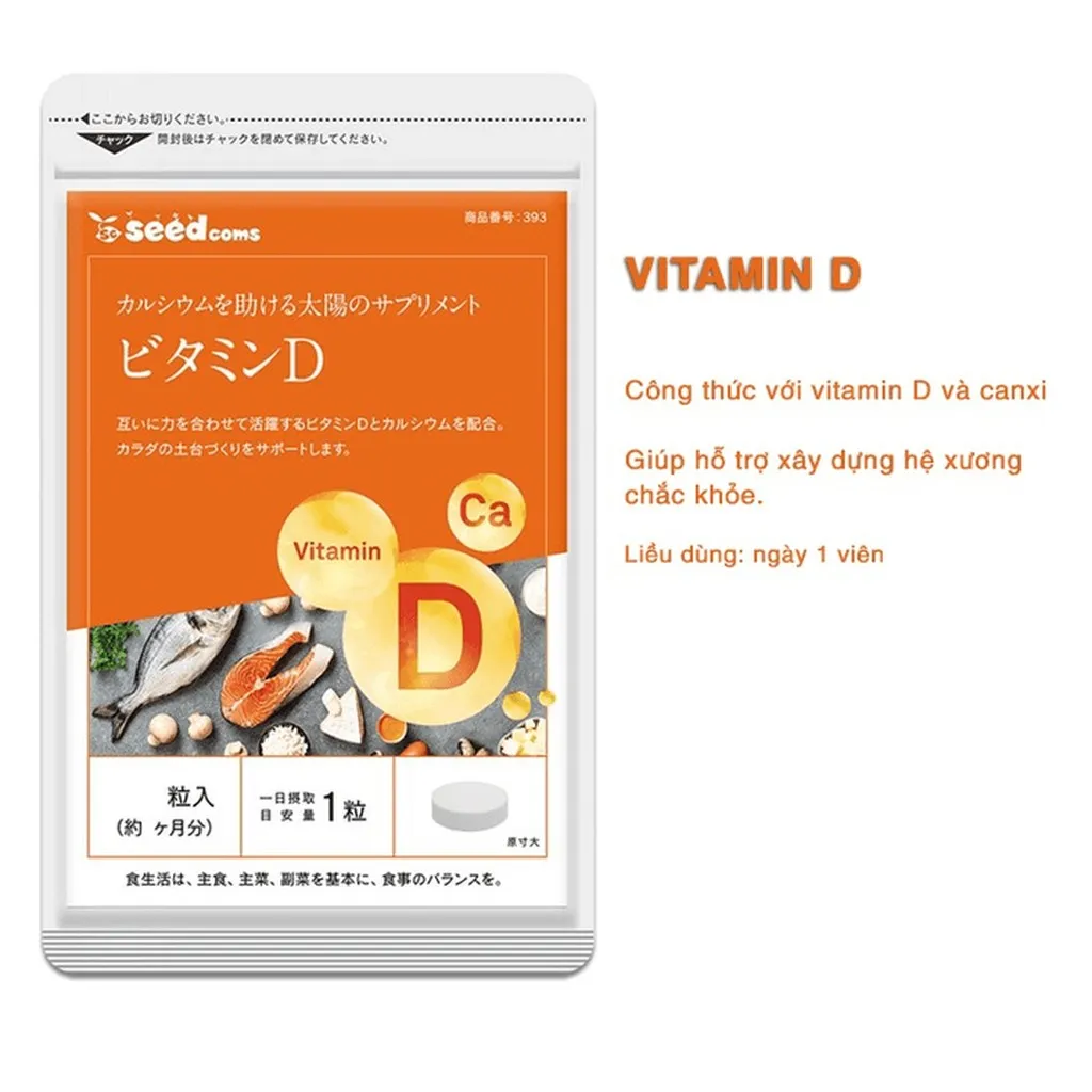 Seedcoms Viên Uống Bổ Sung Vitamin D