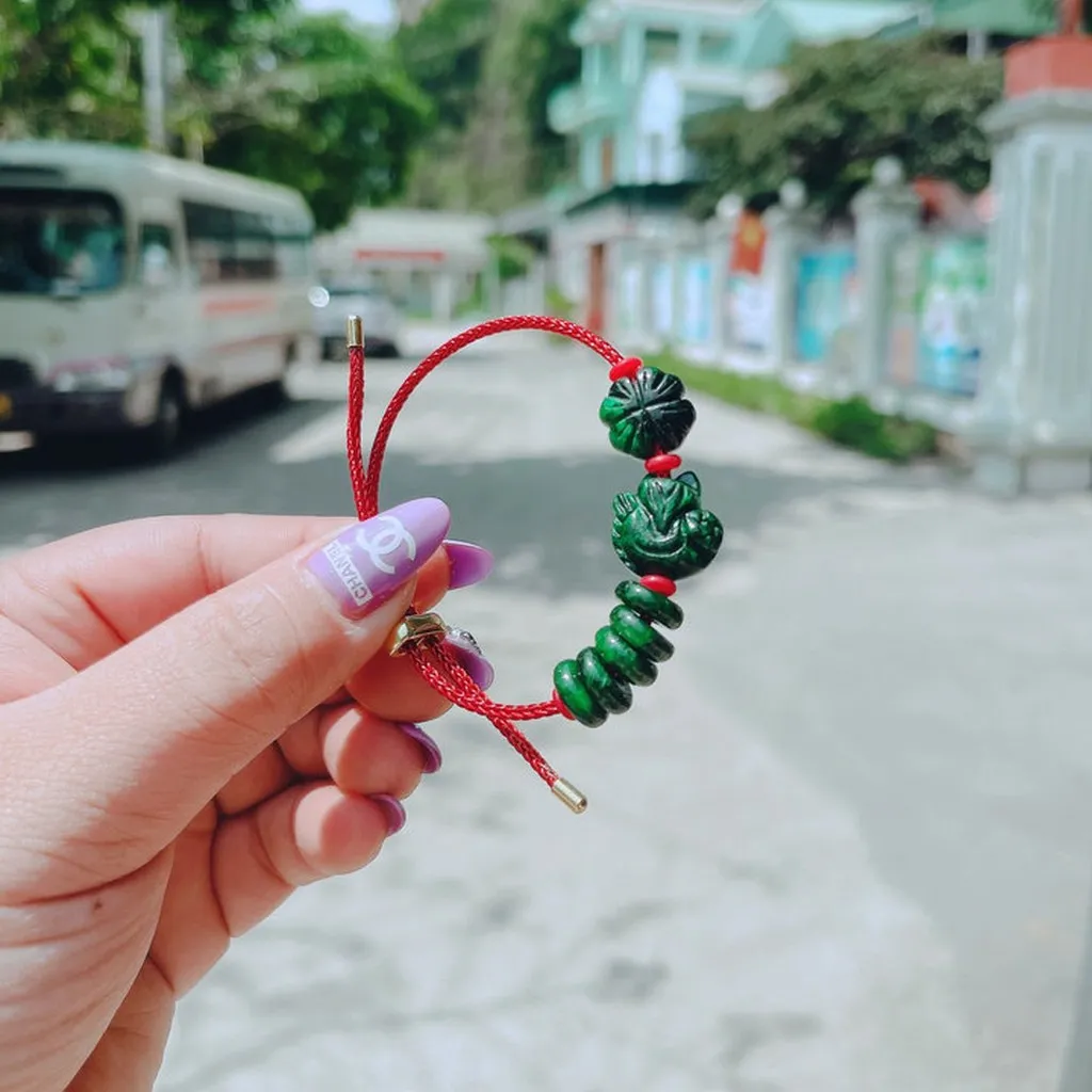 Vòng Tay Hồ Ly Cỏ Bốn Lá Ngũ Điếu Sơn Thủy Thiên Nhiên - Thắng Giang