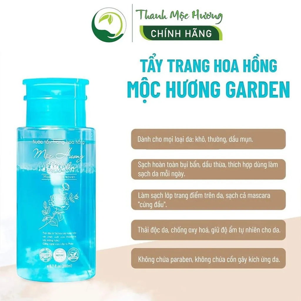Alternative view of Nước Tẩy Trang Hai Lớp Mộc Hương Garden 200ml - Thanh Mộc Hương