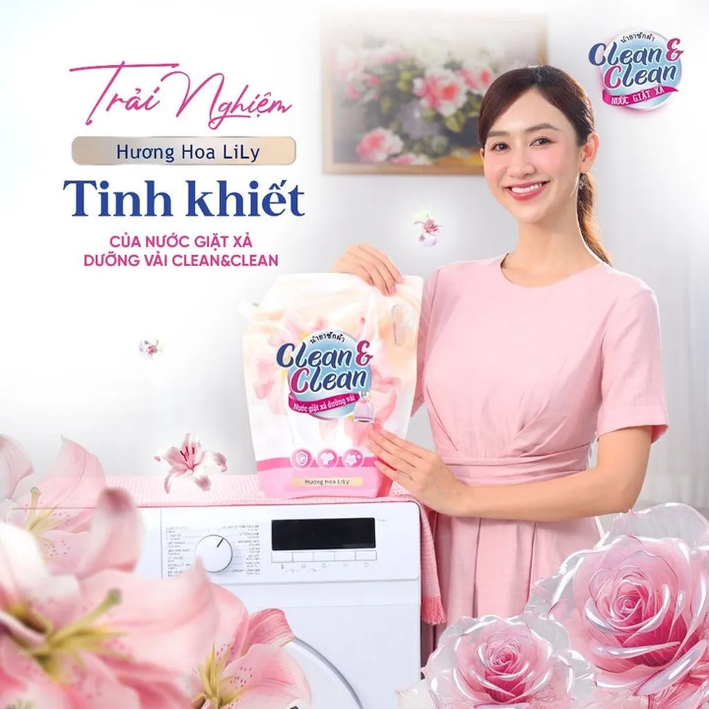 Alternative view of Nước Giặt Xả Clean & Clean 3200ml Hương Hoa Lily - Gdn