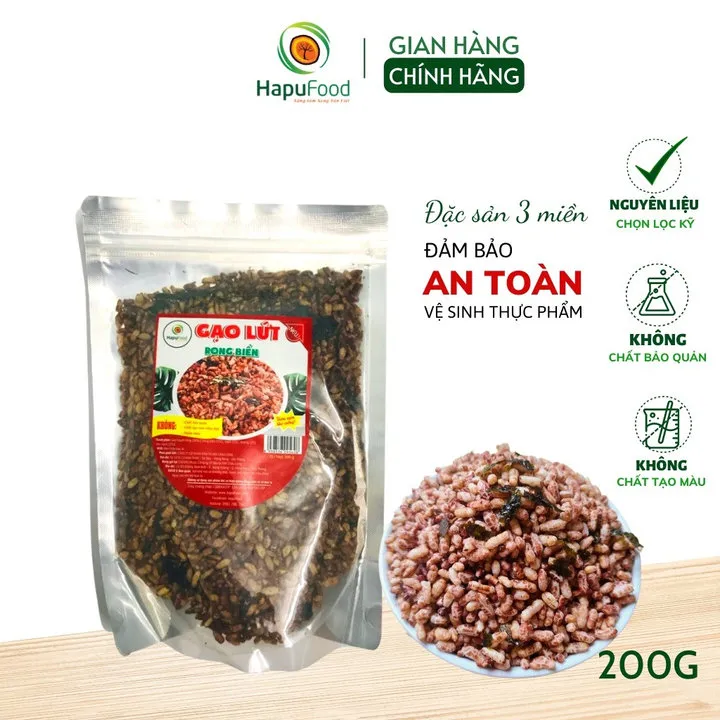 Gạo Lứt Rong Biển Sấy Khô Ăn Liền Túi 200g, Thực Phẩm Ăn Kiêng Tốt Cs01 - Lady's Passion