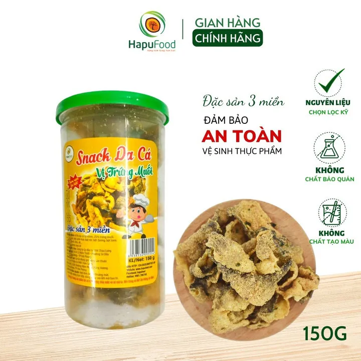 Alternative view of Snack Da Cá Trứng Muối Chiên Giòn Ăn Liền Av01 - Lady's Passion