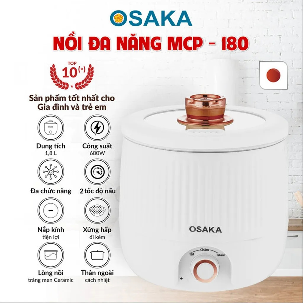 Alternative view of Nồi Lẩu Điện "magic Pot" 12 Trong 1 Osaka Mcp-180 Đa Năng
