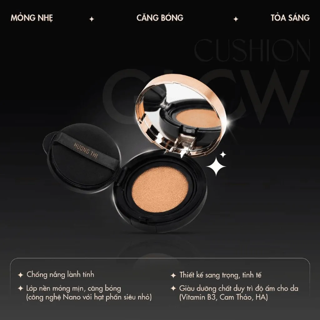Alternative view of Hương Thị- Phấn Nước Mỏng Mịn Che Khuyết Điểm Hương Thị Glow Cushion 15g
