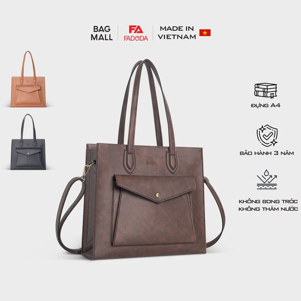 Túi Xách Nữ Thời Trang Công Sở Vuông Ngang Ftx12 - Fadoda