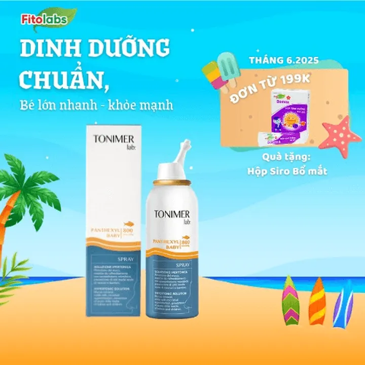 Xịt Mũi Nước Biển Ưu Trương Tonimer Lab Panthexyl Baby Spray