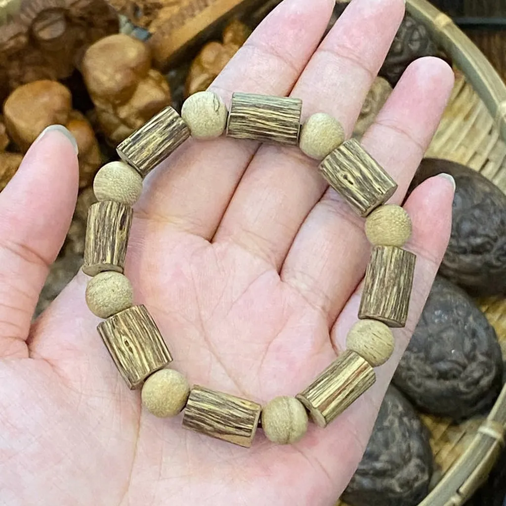 Alternative view of [dây] Vòng Tay Trầm Hương Dạng Trúc Tường Thuận - Vtthdttt