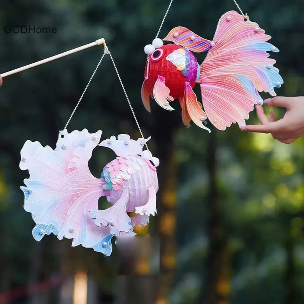 Alternative view of Đèn Lồng Trung Thu Con Cá Handmade Nhiều Màu - Su