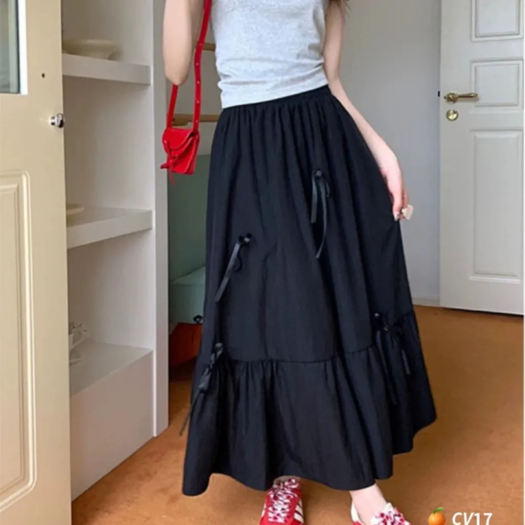 Alternative view of Chân Váy Voan Dài 70cm Đính Nơ - Lê Phương Boutique