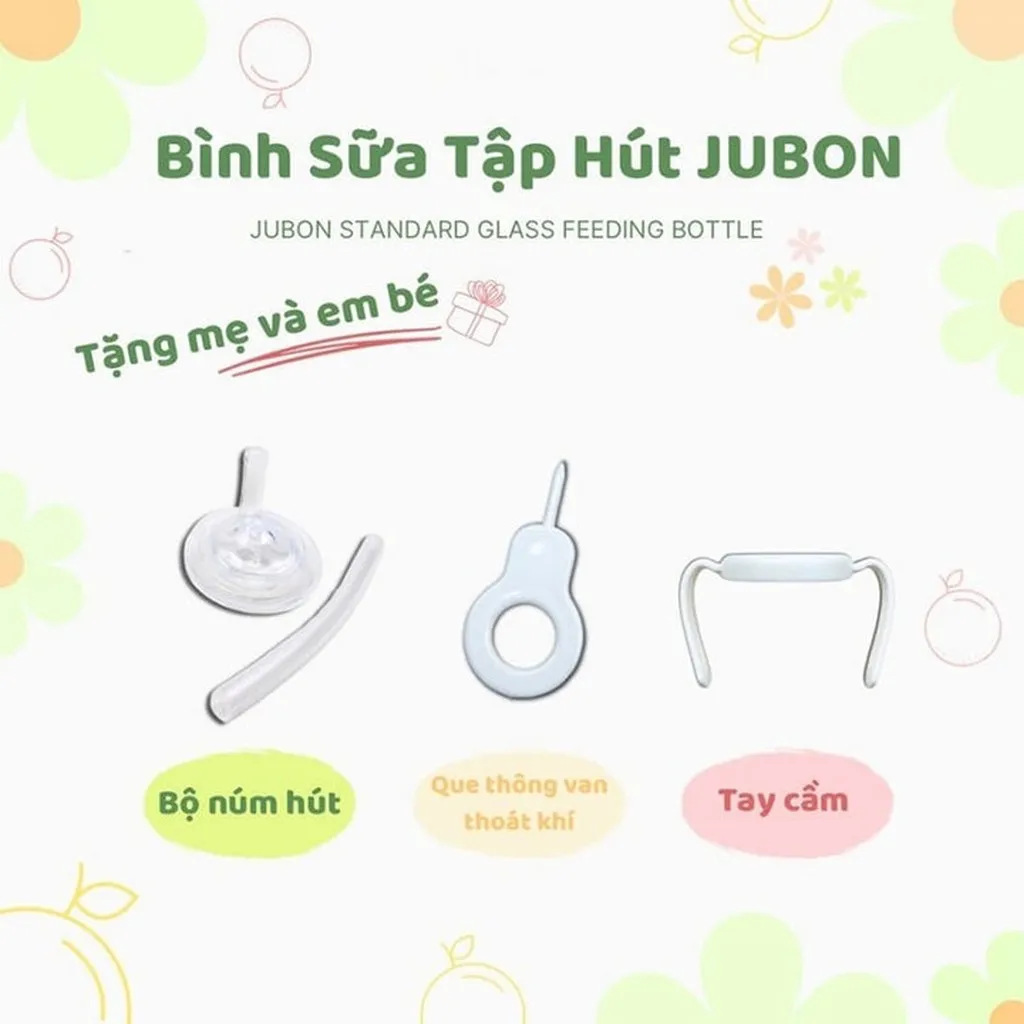 Alternative view of Bình Sữa Jubon Cho Bé Tập Hút Có Tay Cầm Size 180ml Và 280ml Jb004 - Lady's Passion