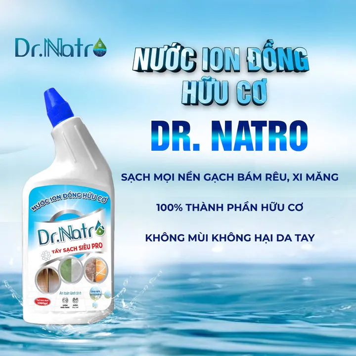 Tẩy Siêu Sạch Pro- Ion Đồng Hữu Cơ Dr.natro