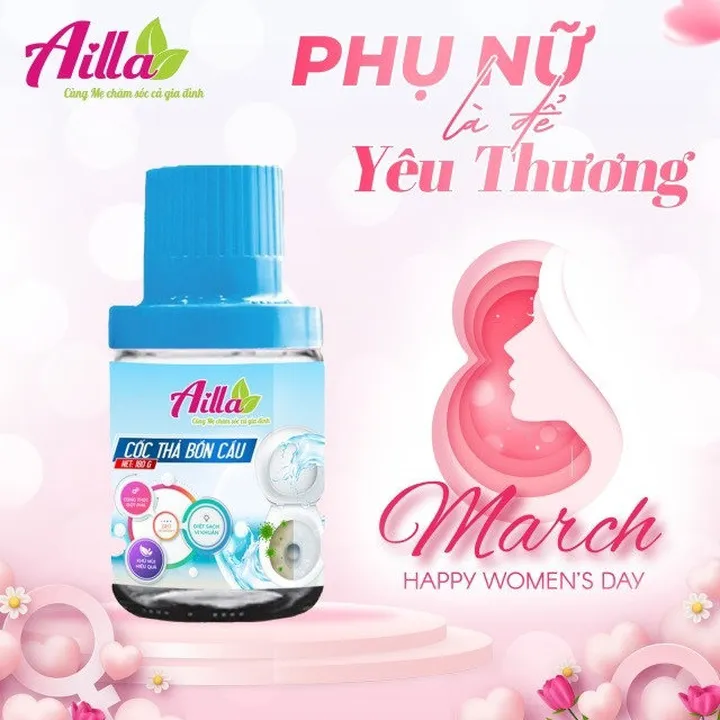 Alternative view of Cốc Thả Bồn Cầu Ailla Hương Sả Chanh