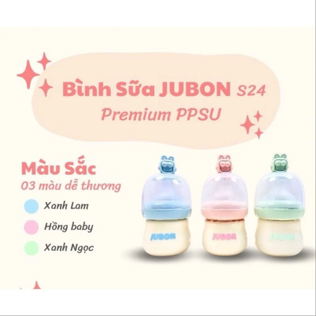 Bình Sữa Ppsu Thỏ Jubon 120ml Jb002 - Lady's Passion