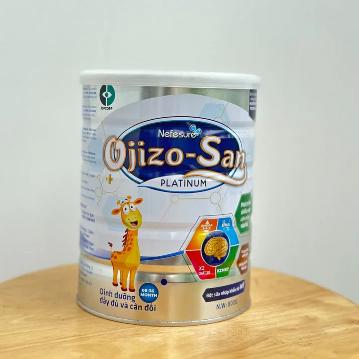 Alternative view of Sữa Bột Nefesure Ojizo - San Platinum (800g) Giúp Phát Triển Cân Nặng, Chiều Cao, Sức Đề Kháng