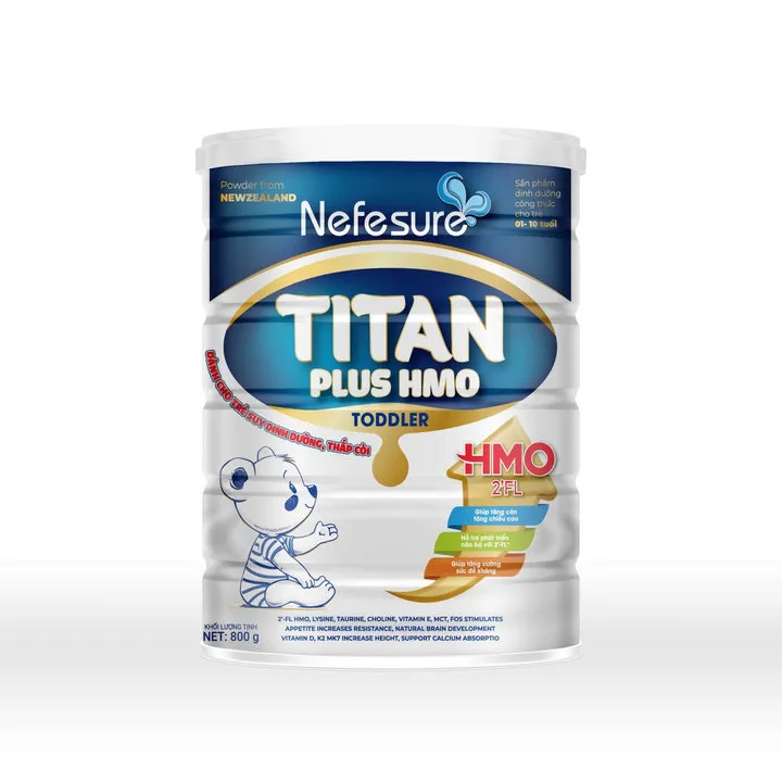 Sữa Bột Nefesure Titan Plus Hmo (800g) Giúp Tăng Cân, Tăng Chiều Cao, Phát Triển Trí Não, Kích Thích Tiêu Hóa