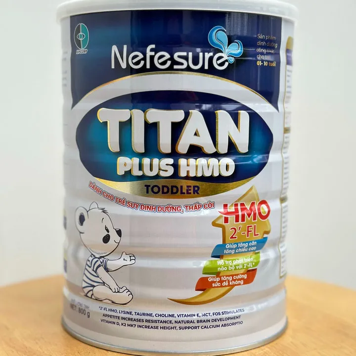 Alternative view of Sữa Bột Nefesure Titan Plus Hmo (800g) Giúp Tăng Cân, Tăng Chiều Cao, Phát Triển Trí Não, Kích Thích Tiêu Hóa