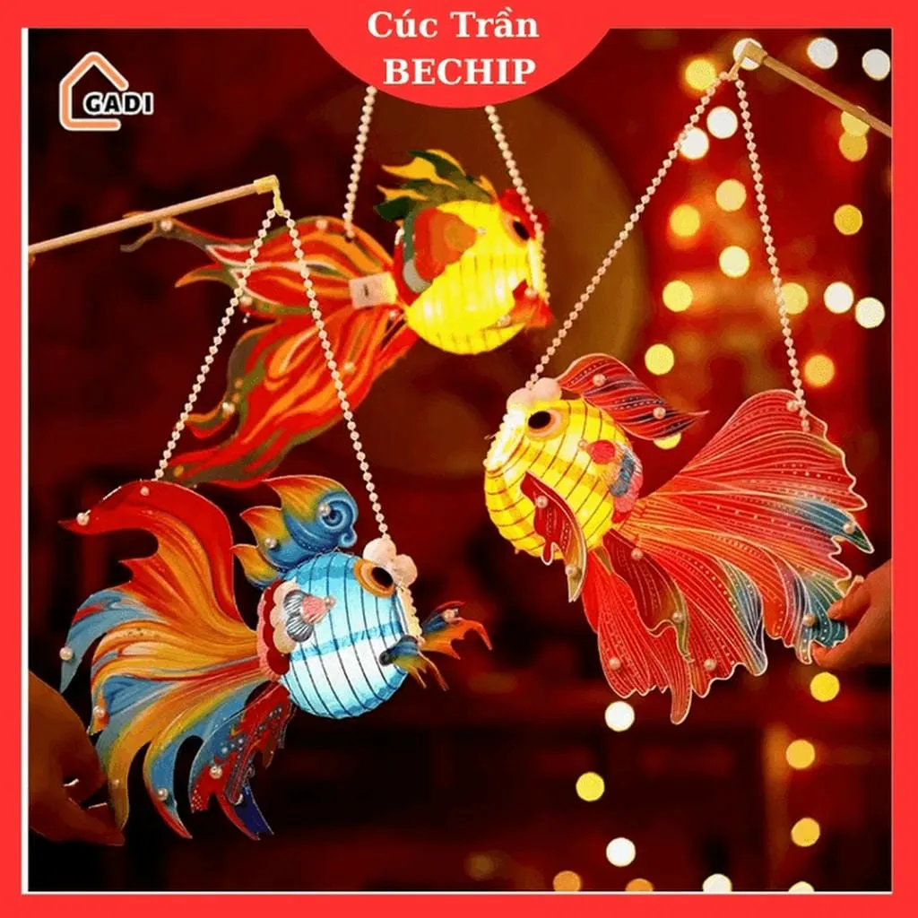 Lồng Đèn Trung Thu Con Cá Koi Handmade Hot 2024 Cho Bé Chơi Trung Thu - Ctb799