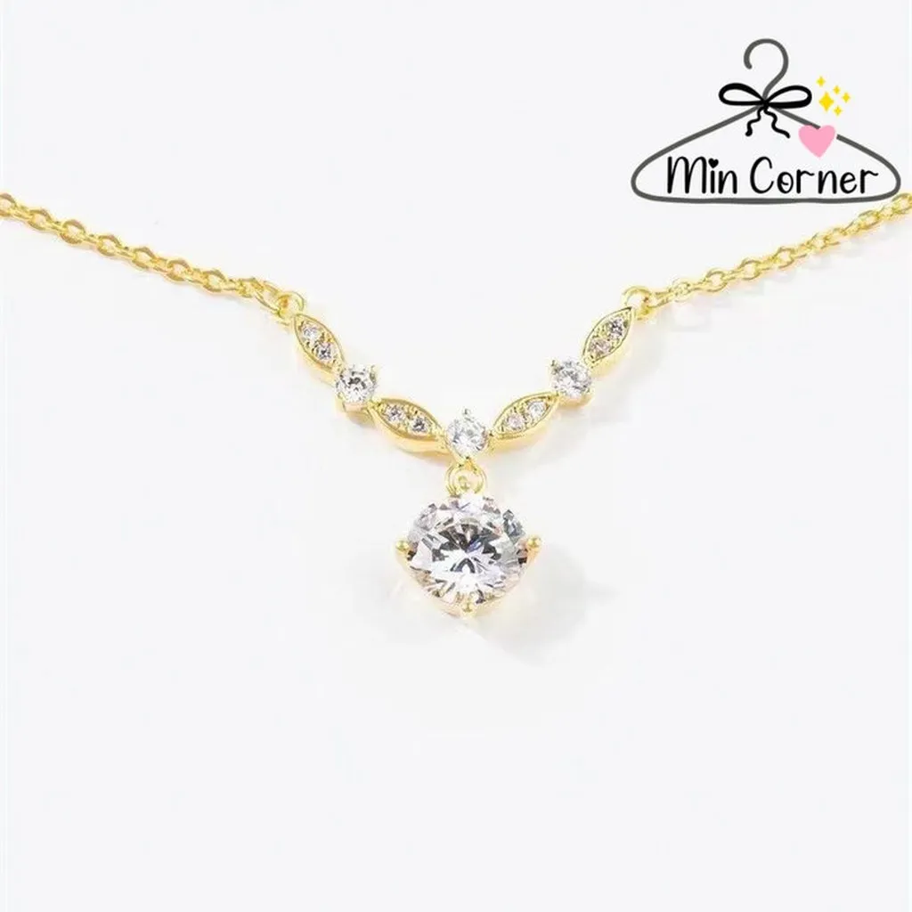 Set Vòng Cổ + Bông Tai Đính Đá Thời Trang Mpk139 - Min Corner