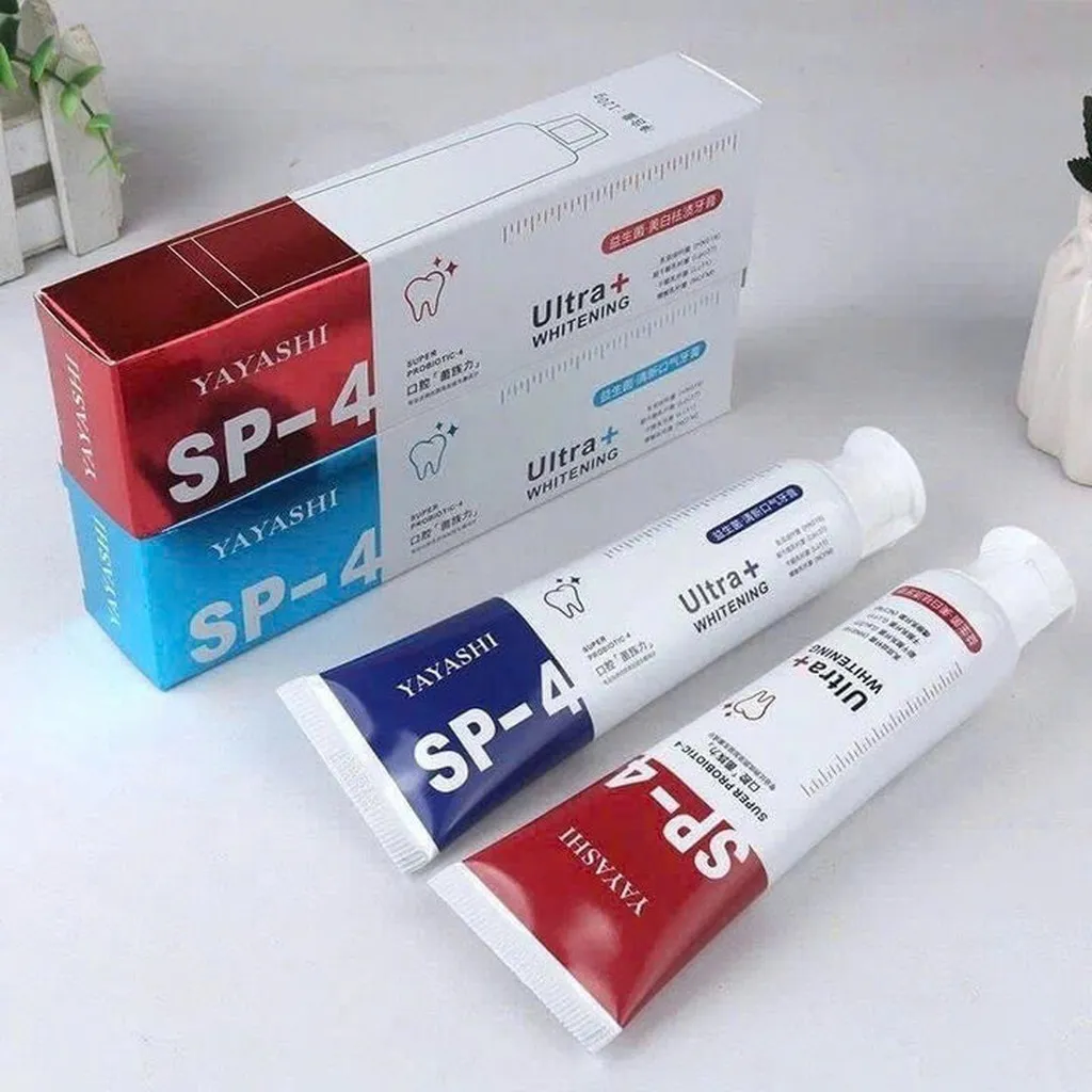 Kem Đánh Răng Yayashi Sp4 Ultra+ Whitening 120g Hổ Trợ Trắng Sáng, Khử Mùi, Thơm Mát - Gdn
