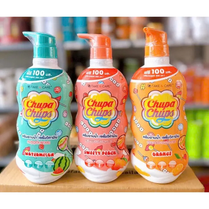 Sữa Tắm Trái Cây Chupa Chups Giúp Làm Trắng Sáng, Mờ Thâm,dưỡng Ẩm Cho Da 550ml - Gdn