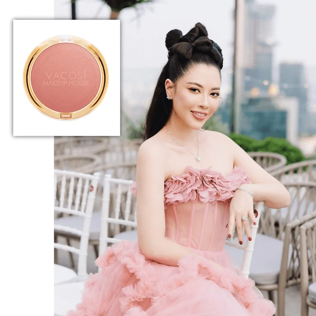 Má Hồng Lolipop Tone Nude, Hộp Vàng - Vacosi