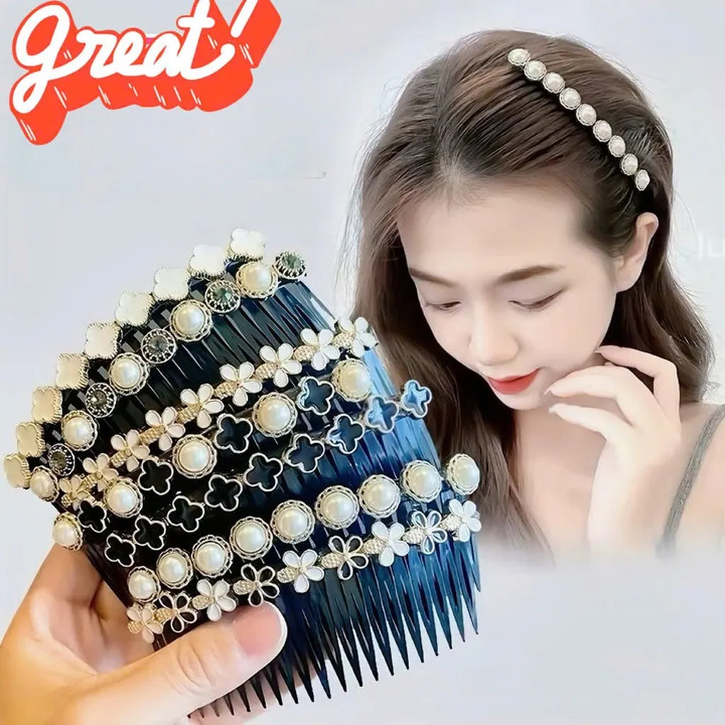 Combo 3 Cài Tóc Dạng Lược Đính Đá Sang Trọng - Nhà Quân Store