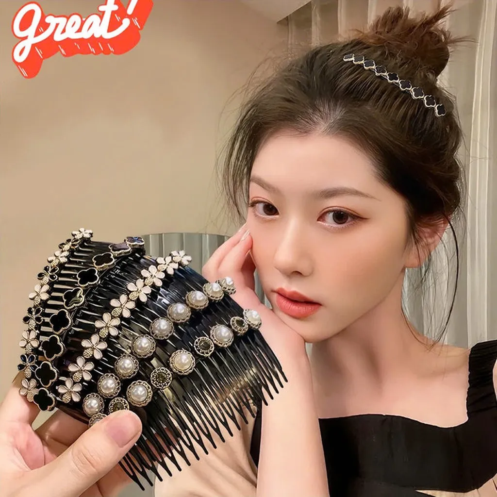 Alternative view of Combo 3 Cài Tóc Dạng Lược Đính Đá Sang Trọng - Nhà Quân Store