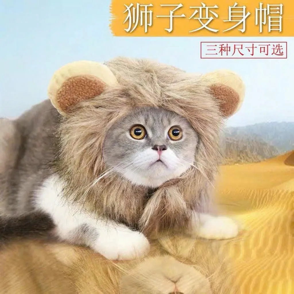 Alternative view of Mũ Sư Tử Cho Thú Cưng Chó Mèo