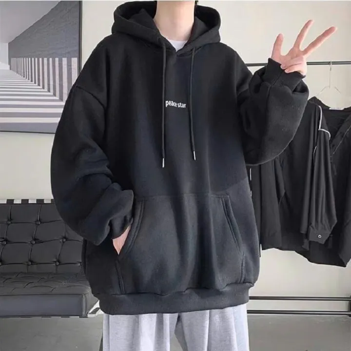 Alternative view of Áo Hoodie Nỉ In Chữ Cực Chất Mũ 2 Lớp Peace Star