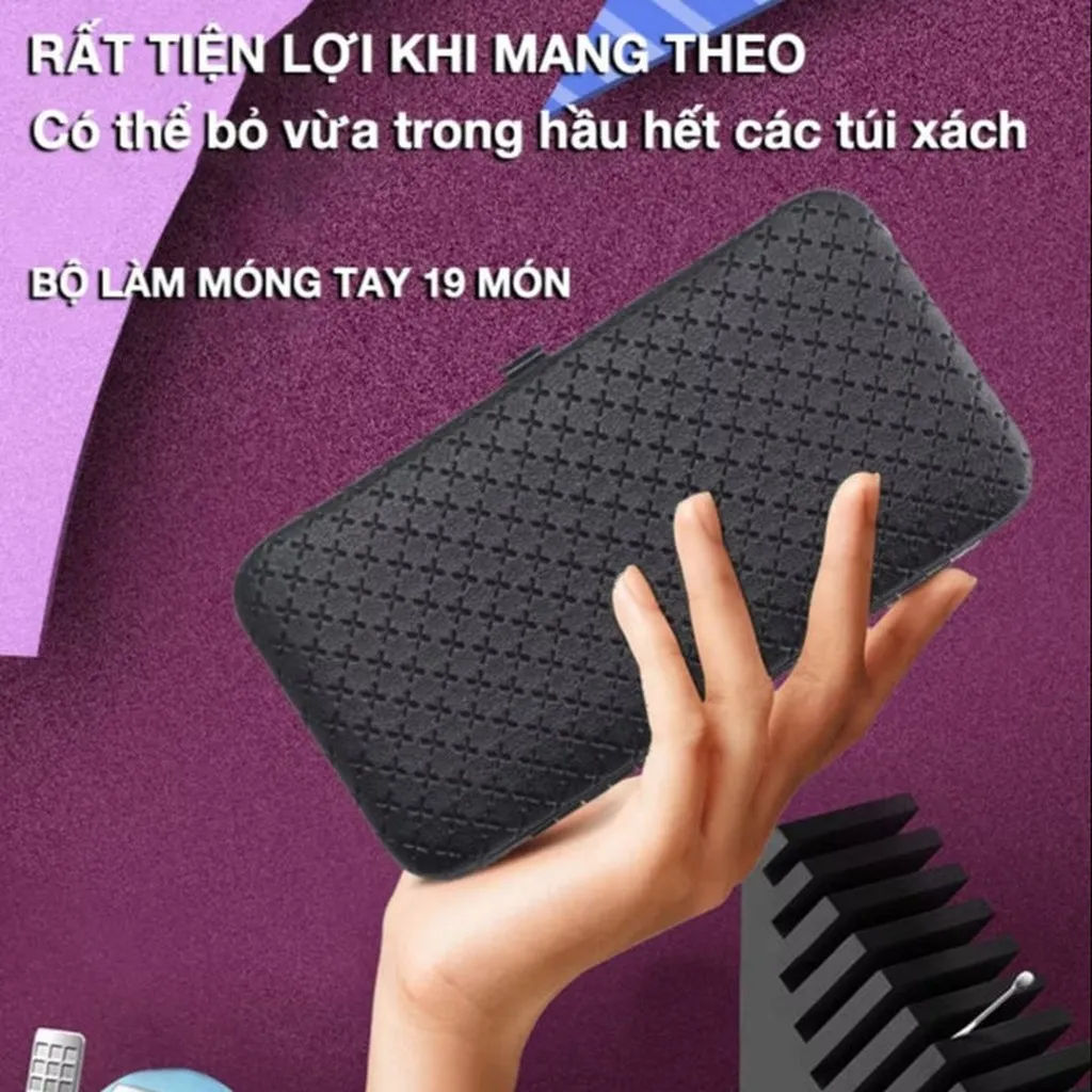 Alternative view of Bộ Chăm Sóc Móng 19 Món Tiện Dụng Chuẩn Tiệm Nail - Nhà Quân Store
