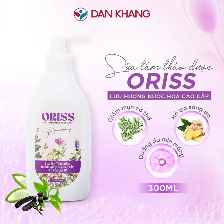 Alternative view of Sữa Tắm Thảo Dược Oriss Hương Nước Hoa Cao Cấp Dưỡng Da Ẩm Mịn 3ooml