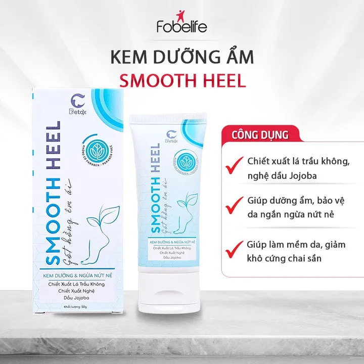 Gel Dưỡng Ẩm Gót Chân Smooth Heel Giúp Da Mềm Mại, Giảm Tình Trạng Khô Nứt Nẻ - Fobelife