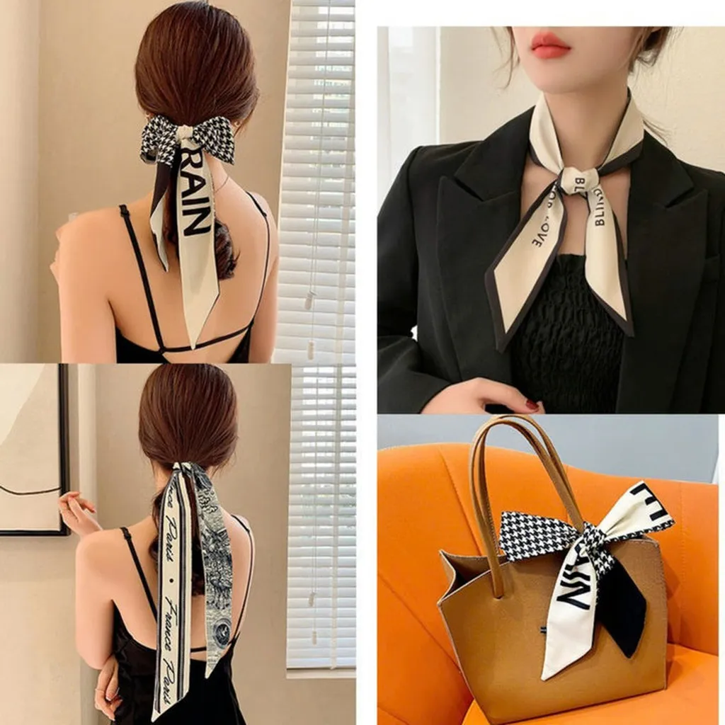 Khăn Quàng Cổ Bản Nhỏ Turban, Buộc Tóc, Thắt Nơ Túi Thời Trang Hàn Quốc - Dâu Shop