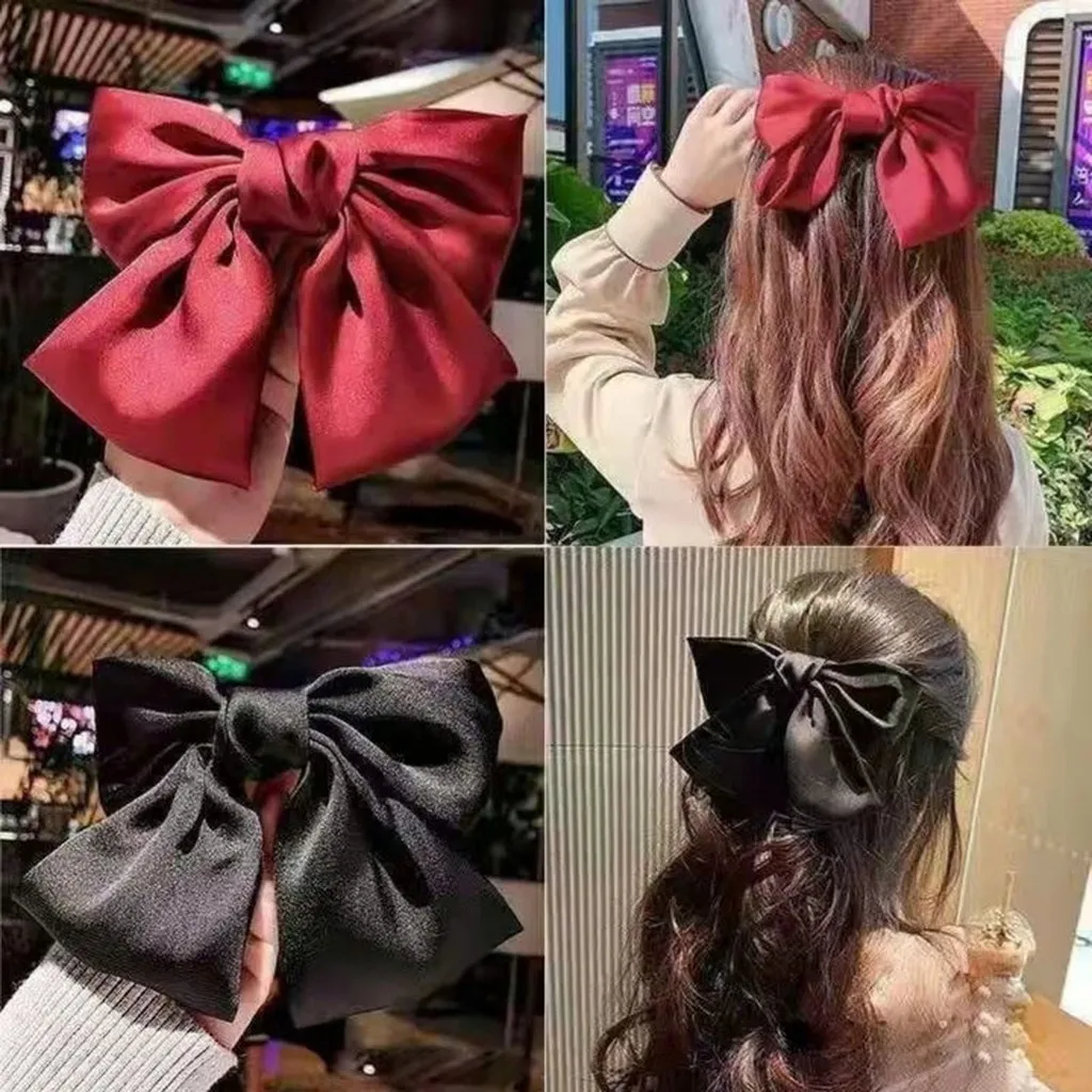 Kẹp Tóc Nơ Lớn Phong Cách Hàn Quốc Cho Nữ - Dâu Shop