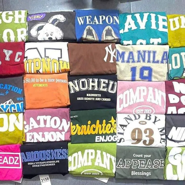 Alternative view of Xả Kho Combo 5 Áo Phông Chất Cotton Lộn Xộn Các Mẫu Form Rộng