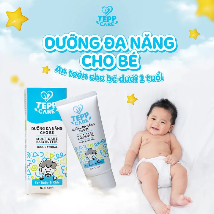 Tuýp Dưỡng Đa Năng An Toàn Cho Bé Dưới 1 Tuổi 50ml - Tepp Care