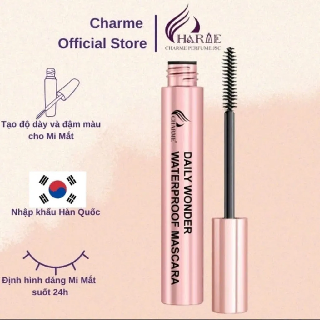 ( Km Giá Sốc Mùa Hè ) Masscara Charme Daily Wonder Waterproof Cho Hàng Mi Cong Vút - Nhà Quân Store